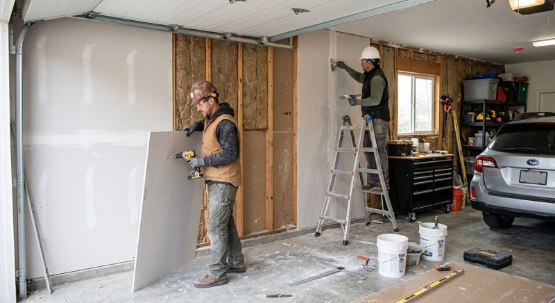 Garage Wallboard Installation in Overland Park, KS